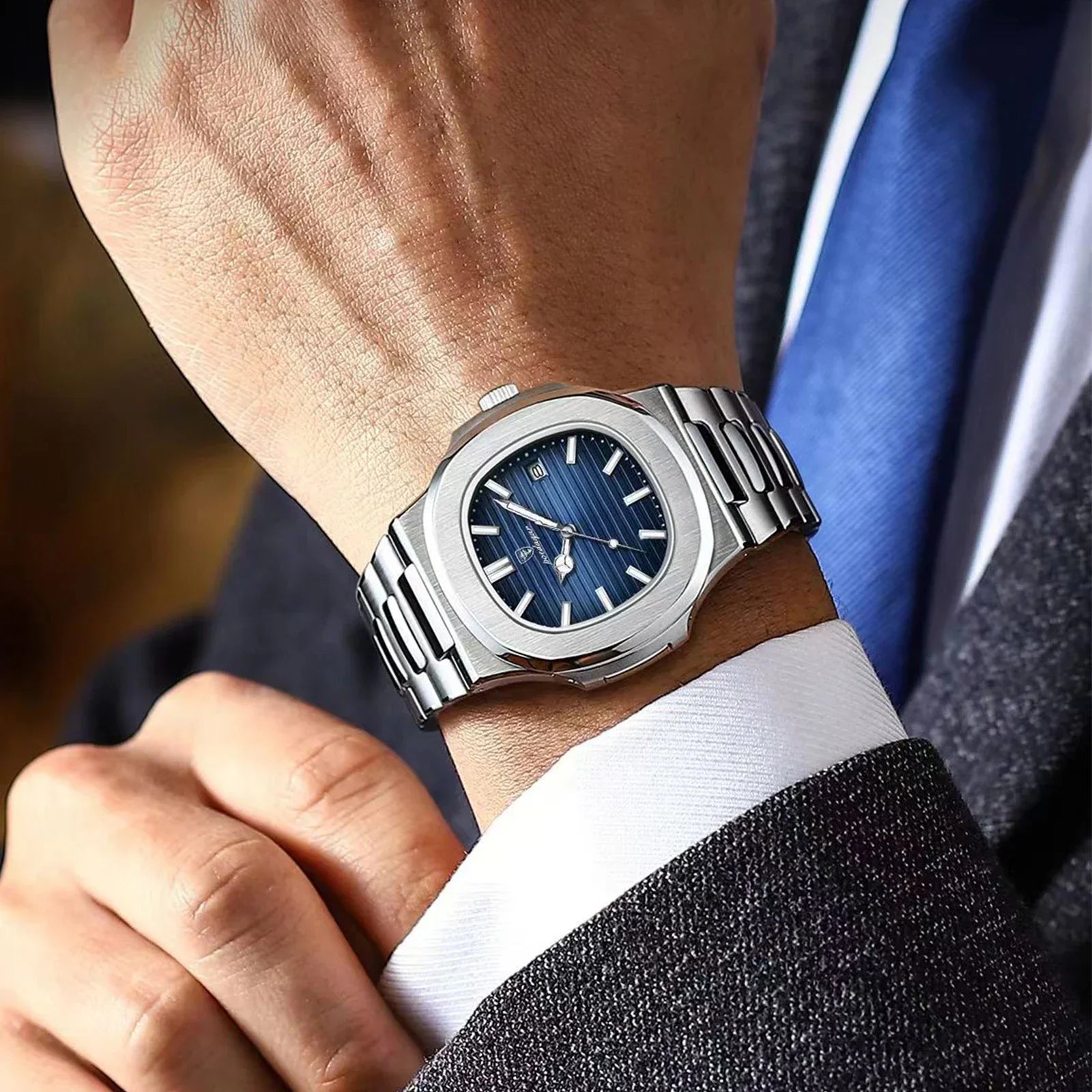 Luxury Men Wristwatch Stainless Steel Watch