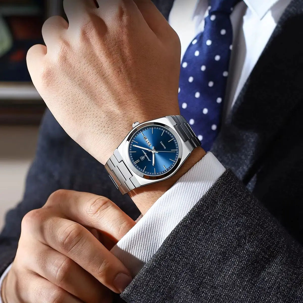 Stainless Steel Waterproof Luminous Men's Quartz Watch