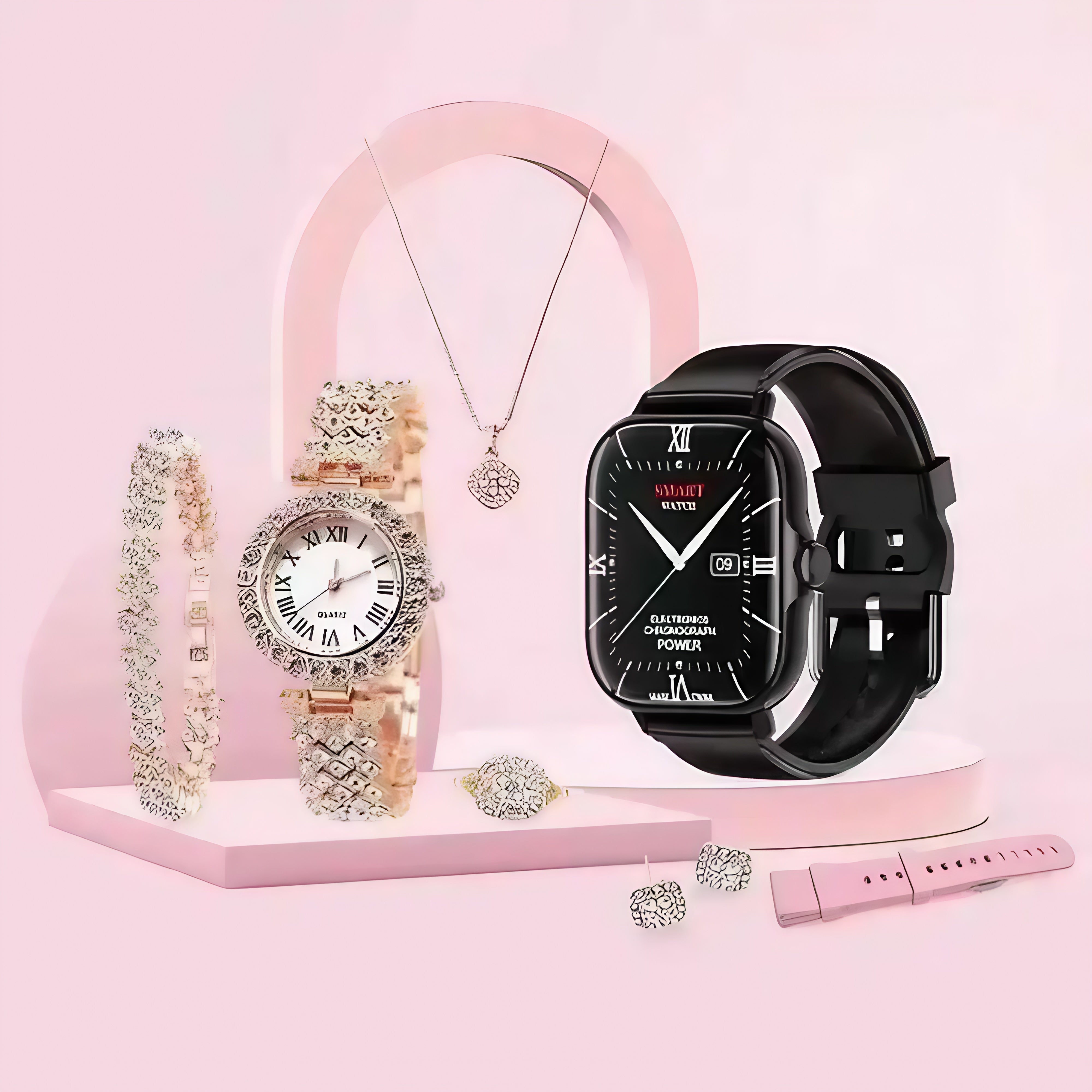 A58 Plus Smart Girl Watch With Jewelry